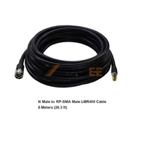 Câble N mâle vers RP-SMA mâle LMR400 8 mètres (26,3 pieds)