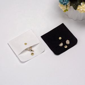 Factory Custom Design Velvet <b>Envelope</b> Gift Jewelry Packaging Snap Storage Pouch Bags - Product Image 5