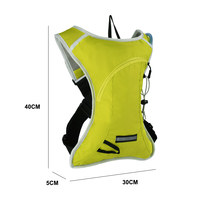 Sac à dos de sport décontracté pour moto, sac à dos d'hydratation étanche 2L avec poche à eau intégrée
