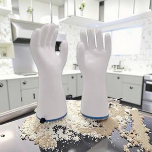 ถุงมือกันความร้อนซิลิโคนสำหรับเตาอบแบบมีนิ้ว ถุงมือป้องกันความปลอดภัย - Product Image 1