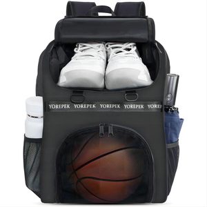 Bolsa de Baloncesto con Compartimento para Zapatos y Soporte para Balón, <span class=keywords><strong>Mochila</strong></span> Deportiva Resistente al Agua para Entrenamiento Deportivo, Apta para Voleibol y Gimnasio - Product Image 1