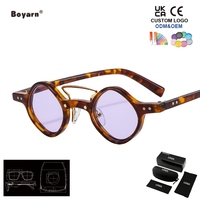 Lunettes de soleil rétro Boyarn de petite taille pour hommes et femmes, UV400, verres personnalisés, haute qualité, style hip-hop, Gafas De Sol