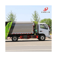 Camion compacteur à ordures d'occasion chinois à chargement arrière à vendre, transmission 4x2, bon état, faible kilométrage, prix bas à vendre