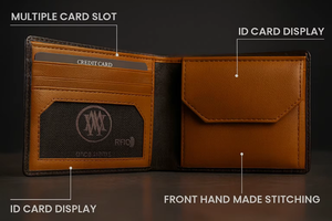 Genuine Leather Bifold Accordion <b>Wallet</b> <b>RFID</b> <b>Blocking</b> Custom Color Card Holder Slim <b>Wallet</b> for Men and Women - Product Image 2