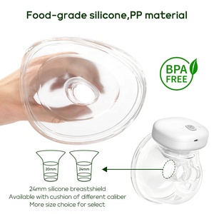 YOUHA Tire-lait électrique portable intelligent avec contrôle par application, tasse de collecte de lait, sans BPA, en silicone, sans fil, mains libres, allaitement - Product Image 3