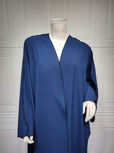 Nouvelle Abaya Burqa <span class=keywords><strong>Khaleeji</strong></span> Ouvert Abaya Noir Couleur Dubaï Musulman Design De Mode Pour Les Femmes Kimono 2024 - Product Image 6