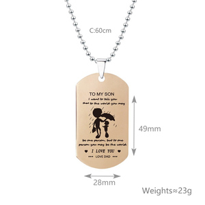 Conjunto de Collares de Acero Inoxidable con Baño de Oro Rosa para el Día de la Madre, el Día del Padre, San Valentín y Aniversarios - Product Image 5