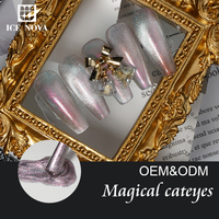 Vernis à ongles gel effet œil de chat magique, nouveau vernis à ongles gel 9D effet œil de chat, vernis à ongles gel coloré magique effet étoilé, étiquetage personnalisé OEM