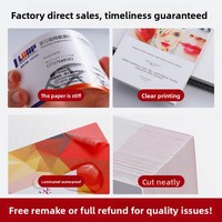 Biglietti da Visita Personalizzati - Opzioni di Stampa Logo Disponibili, Carta Patinata Laminata Impermeabile; Codice QR WeChat per Assicurazioni e Prestiti