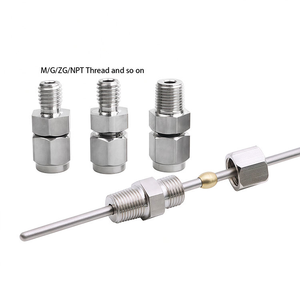 Rosca de virola móvil ajustable M6 M8 PT1/8 Tornillo Uso industrial B/R/S/K/<span class=keywords><strong>N</strong></span>/<span class=keywords><strong>J</strong></span>/T Termopar Compatible con OEM y ODM - Product Image 4