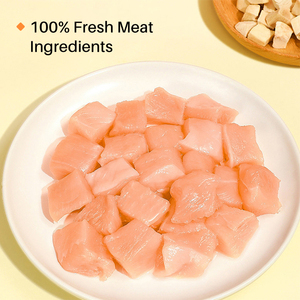 อาหารแมวอบแห้งคุณภาพสูงจากโรงงานผู้ผลิต (OEM) ขนมโปรตีนจากไก่ อาหารว่างธรรมชาติสำหรับแมวและสุนัข ขายส่งอาหารแมว - Product Image 2