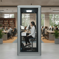 UNIBOOTH Pod Kantor Kedap Suara Multifungsi Tahan Lama Desain Modern Dapat Dipindahkan Privasi untuk Rapat Kantor Rumah Apartemen Sekolah