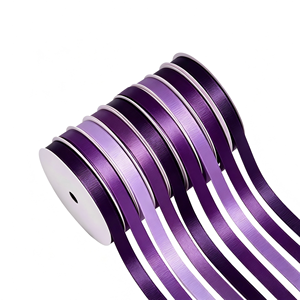 Customizable sizes <b>Purple</b> High-quality Grosgrain Ribbon for packaging gift boxes Bulk orders are more affordable - Product Image 1