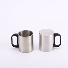 Mini-tasse cylindrique transfrontalière en acier inoxydable 304 avec couvercle et poignée, isolée, multifonctionnelle, incassable et résistante à l'eau bouillante - Product Image 3