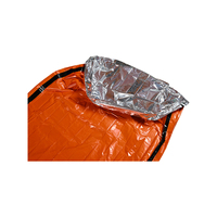 Sac de couchage d'urgence extérieur très vendu, en feuille de PE, imperméable à l'humidité, pour alpinisme et camping