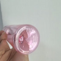 Vide 250ml 8 Onces Rose Clair Twist Caps Bouteilles pour Cheveux Huile Cosmétique Paquet Bec Couvercles Soins Des Cheveux Paquet Bouteilles