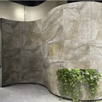 Revêtement mural moderne 3D effet pierre Carreaux de porcelaine souple flexibles de 5mm d'épaisseur pour une utilisation intérieure/extérieure pour le hall et la salle de bain
