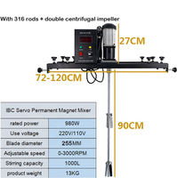 Mélangeur vertical électromécanique à rouleaux pour encre, machine de dispersion par vibration, mélangeur IBC en plastique de haute qualité 1000L