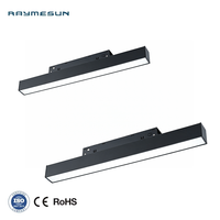 Spot LED magnétique linéaire 48V en aluminium, moderne et dimmable, certifié ETL pour chambre, villa, hôtel