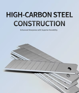 Lot de 100 lames de couteau utilitaire rétractables en acier au carbone de 18 mm pour découpe de carton – Prix le plus bas, promotion - Product Image 6