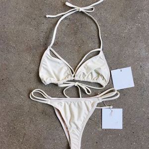 Traje de Baño Bikini de 2 Piezas para Mujer, Color Sólido, Spandex/Poliéster, Secado Rápido, Ropa de Playa OUTPACE - Product Image 5