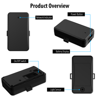 JIMIMAX LL01 Dispositif de repérage GPS magnétique Localisateur d'actifs 4G Batterie 10000mAh Traqueur de voiture Bluetooth Sécurité anti-vol sans fil