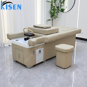Fauteuil de lavage professionnel Kisen avec technologie de spa capillaire avancée, fauteuil de pédicure avec lavabo intégré pour salon - Product Image 1