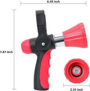 Garden Small Loudspeaker Style Nozzle Sprayer Jet Attachment, Heavy-Duty Metal and <b>Rubber</b> - Product Image 3