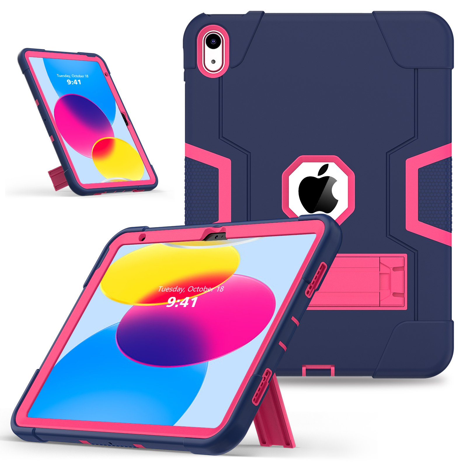 Blu Navy + Rosso Rosa