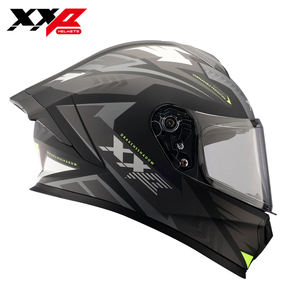 Casque de moto intégral avec grand spoiler ABS, visière double à dégagement rapide, XXP DRAKEN S Matt Motocross Racing DOT/ECE/CCC - Product Image 4