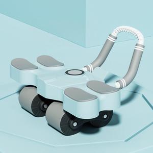 Rouleau abdominal silencieux à 4 roues avec support pour téléphone et genouillère, entraîneur de gainage pour entraînement à domicile - Product Image 5