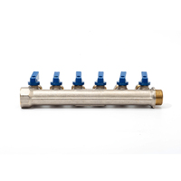 51066 laiton collecteur distribution de fluide plomberie collecteur flux raccords de plomberie hydraulique vanne d'eau couplage multiport