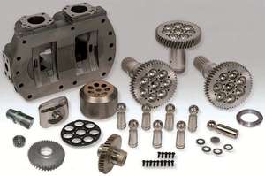 Pièces hydrauliques E320B E320BL E325BL Pompe principale d'excavatrice A8VO107 Plaque de soupape de bloc-cylindres à piston - Product Image 2