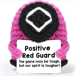 Nouveauté transfrontalière : PositiveDuck, figurine en peluche de canard au crochet fait main, avec carte porte-bonheur et énergie positive, en fibre de coton et laine - Product Image 3