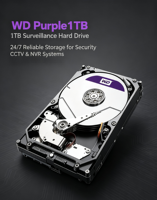 Disque dur interne Western Digital WD Purple 3,5 pouces SATA 1TB-10TB pour système de sécurité CCTV DVR NVR