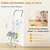 Appareil de fitness multifonctionnel pliable pour l'intérieur, idéal pour la maison : Stepper et simulateur d'escalade