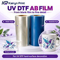 Film UV DTF AB Produksi Massal Rilis Stabil Rendah Limbah Konsisten Perpartian untuk Pencetakan Pabrik Label Kristal