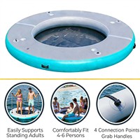Hamac flottant gonflable en PVC pour adultes - Idéal pour la plage et la piscine