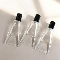 Vente en gros de flacons en verre transparents rechargeables de 10 ml, forme de dentifrice miniature unique, pour huile ou parfum, avec bouchon