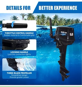 Motor fueraborda de alta velocidad de 2 tiempos y 9.8hp, potente motor marino para lanchas rápidas, embarcaciones de rescate y pesca, en stock. - Product Image 6