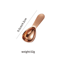 Cuillère doseuse ronde en acier inoxydable 304 pour matcha, café et poudres, 15 ml et 30 ml, vente en gros personnalisée