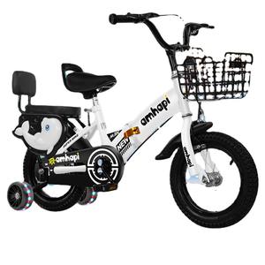 Bicicleta infantil Amhapi de 16 pulgadas con ruedas de entrenamiento y cesta para edades de 5 a 7 años - Product Image 1