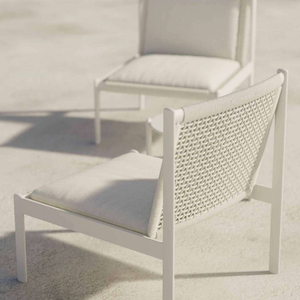 โต๊ะข้างทรงกลมอลูมิเนียมดีไซน์ทันสมัยขายดี พร้อมเก้าอี้สำหรับริมทะเล - Product Image 4