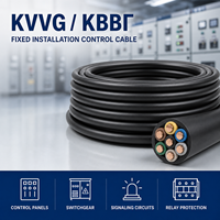 Câble de commande KVVG GOST 1508-78 660V en cuivre massif isolé PVC, gaine PVC, pour installation fixe