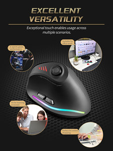 Souris verticale ergonomique <span class=keywords><strong>ZELOTES</strong></span> F18, souris sans fil 2.4G, 24000 DPI avec programmation, souris de jeu pour PC, ordinateur portable - Product Image 6