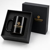 Mug à café avec logo personnalisé, boîte cadeau rigide de couleur personnalisée, insert en mousse, événements de reconnaissance client, branding, vente en gros, ensemble de mugs