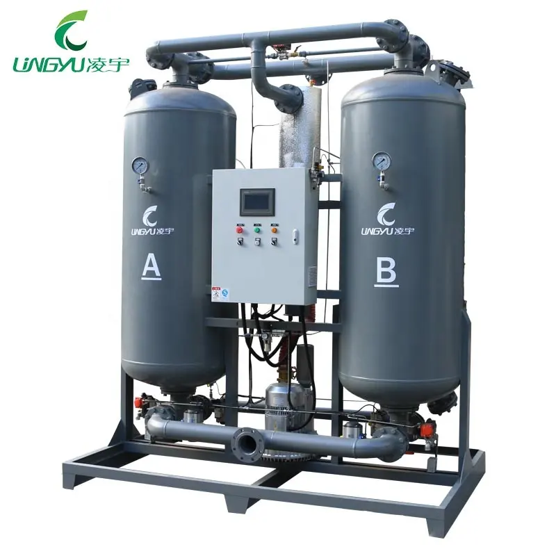 8 Bar Heatless Water Removal Regenerative Adsorption Compressed Air Dryer Air Cooling 1.5nm3/min with CE Approved
