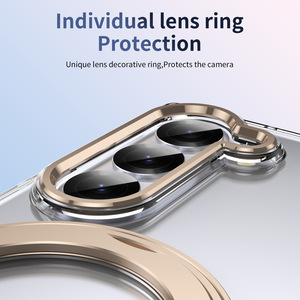 Support rotatif magnétique de haute qualité étui transparent pour <span class=keywords><strong>Samsung</strong></span> Z Fold 7 6 protecteur d'écran de charge sans fil couverture rigide antichoc - Product Image 3