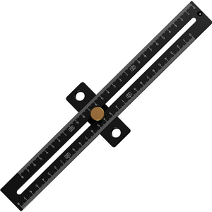 Aluminum Alloy Woodworking T-type Scriber Ruler <strong>Measuring</strong> Ruler Tool Woodworking Tools - Product Image 4