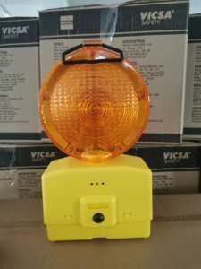 Feux de signalisation routière à LED rechargeables à énergie solaire, ambre rouge, clignotants, feux de circulation nocturne, feux de signalisation pour cônes de circulation - Product Image 6
